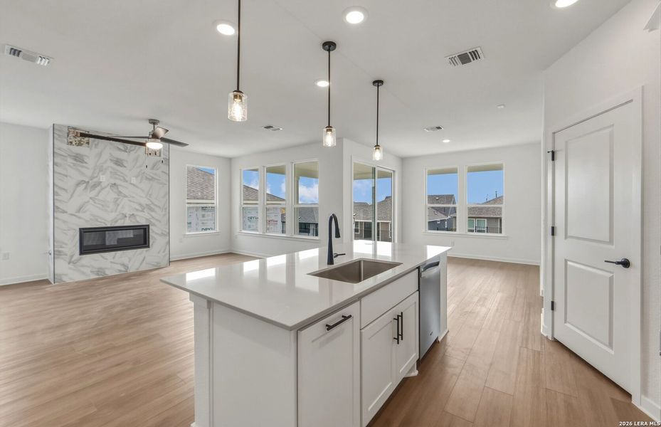 Furnished interior view inside a new home in , New Braunfels (Image 8).