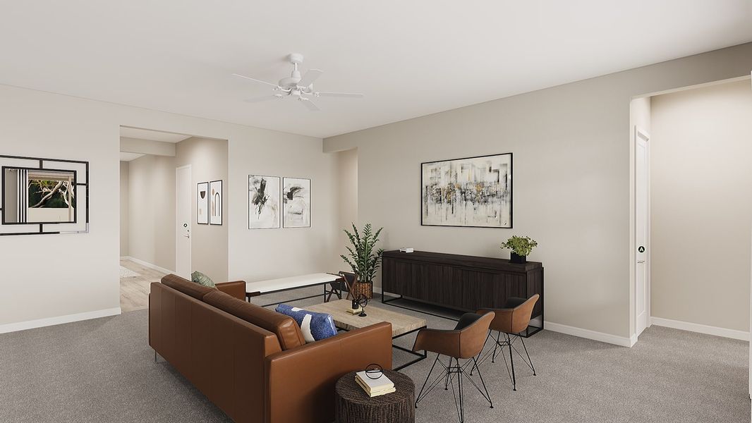 Representative furnished interior of a home built from the Calderwood Plan 4504 by Tri Pointe Homes in Soleo, San Tan Valley (Image 7).