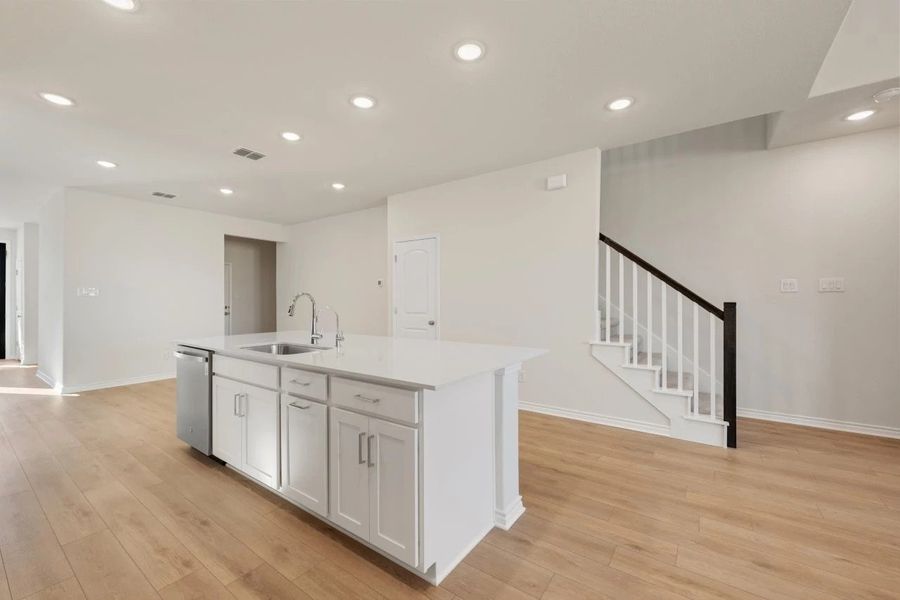 Furnished interior view inside a new home in Lariat, Liberty Hill (Image 10). Furnished interior view inside a new home in Lariat, Liberty Hill (Image 10).