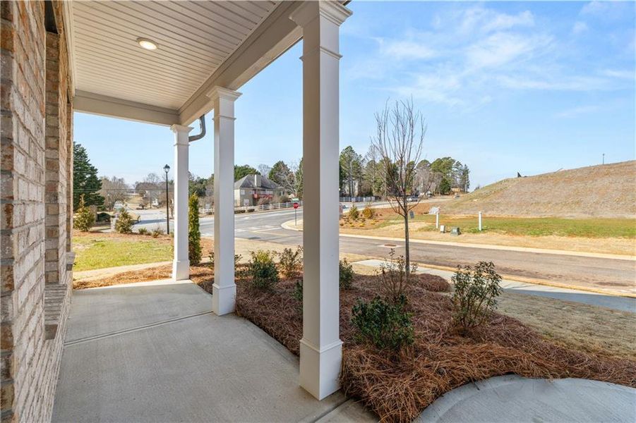 Exterior details and patio area of a home in Alcovy Village, Lawrenceville (Image 38).