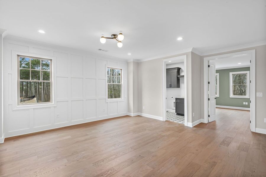 Representative unfurnished interior of a home built from the The Livingston by JW Collection in Laurel View, Suwanee (Image 21). Representative unfurnished interior of a home built from the The Livingston by JW Collection in Laurel View, Suwanee (Image 21).