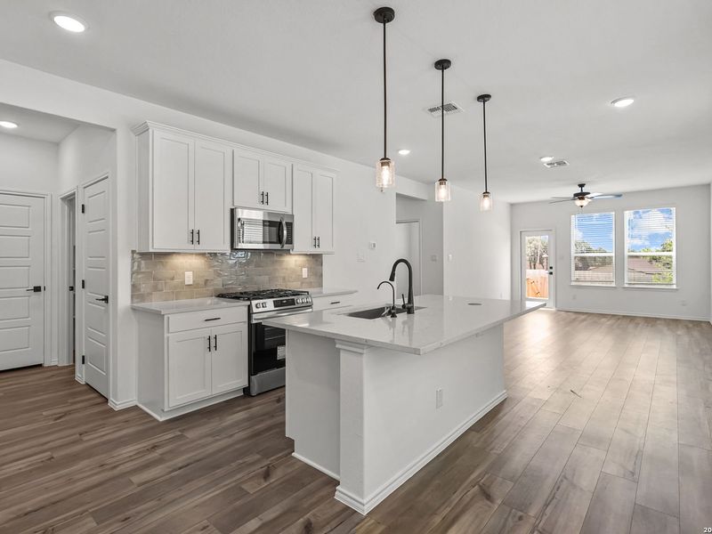 Furnished interior view inside a new home in Meadows at Oak Creek, San Antonio (Image 5).