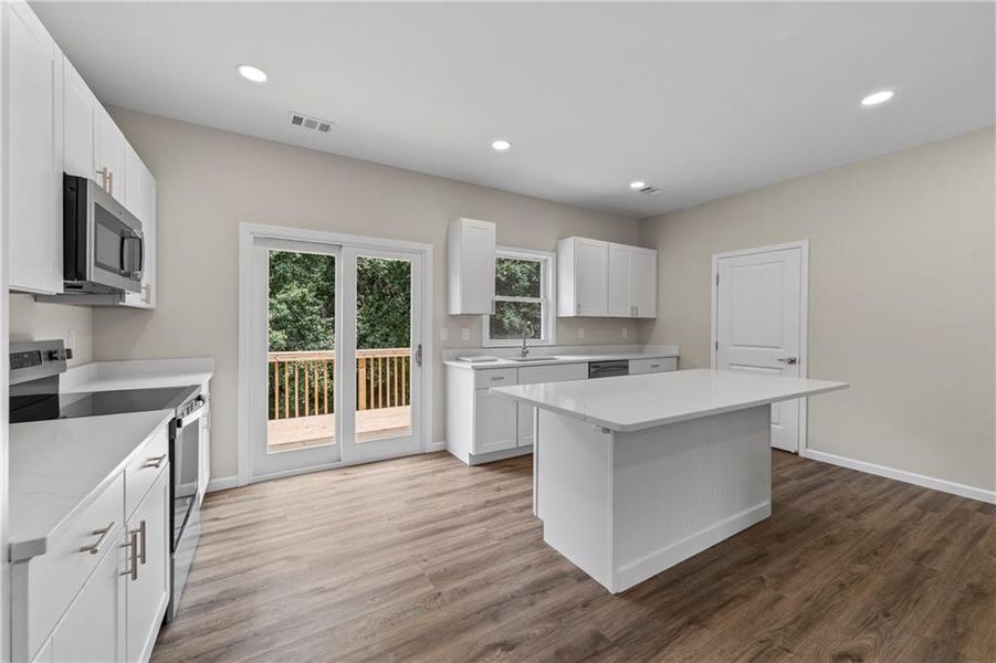 Furnished interior view inside a new home in , Flowery Branch (Image 11).
