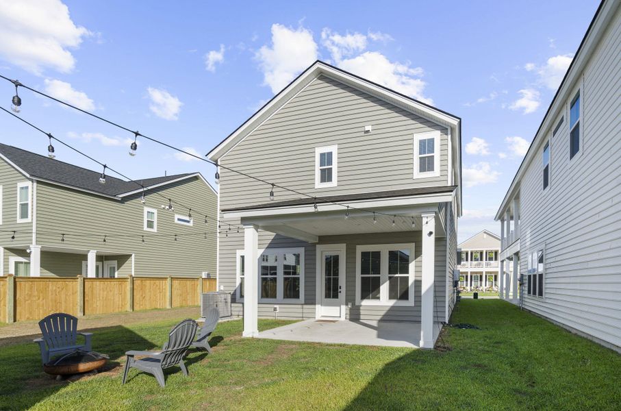 Exterior details and patio area of a home in Heron's Walk at Summers Corner, Summerville (Image 4).