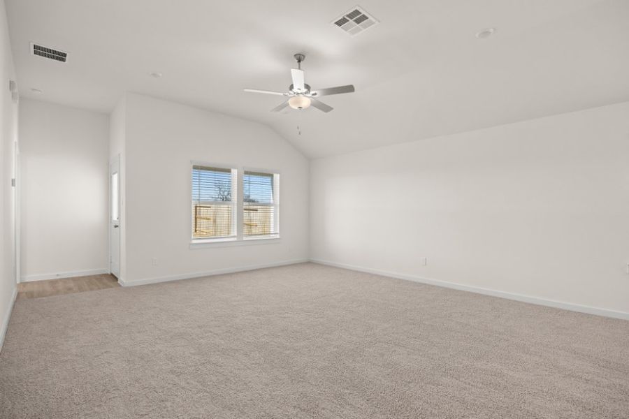 Representative unfurnished interior of a home built from the Myrtle 1687HS by Saratoga Homes in Ashland, Angleton (Image 14). Representative unfurnished interior of a home built from the Myrtle 1687HS by Saratoga Homes in Ashland, Angleton (Image 14).