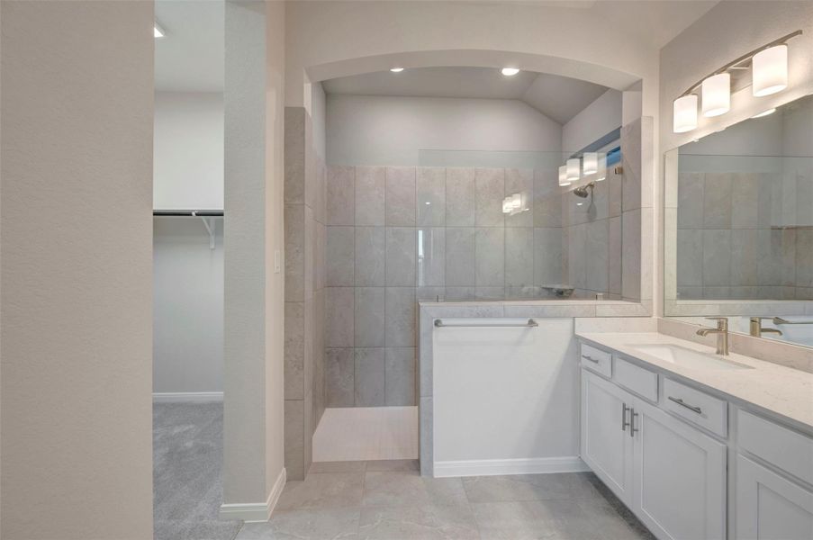 Furnished interior view inside a new home in The Grand Prairie 50’, Hockley (Image 17).