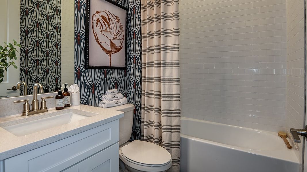 Representative furnished interior of a home built from the Lazio by Taylor Morrison in Esplanade at Westview, Kissimmee (Image 26).