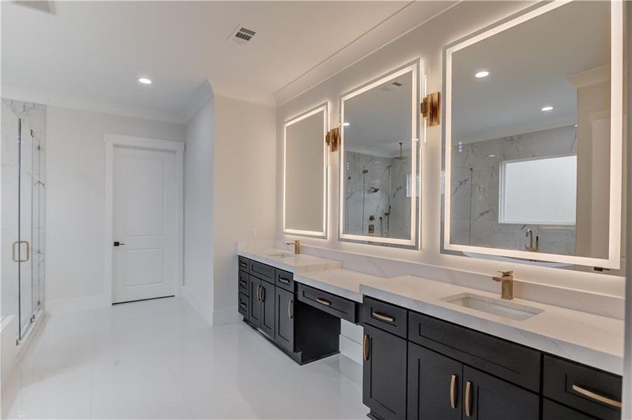 Furnished interior view inside a new home in , Hoschton (Image 13).