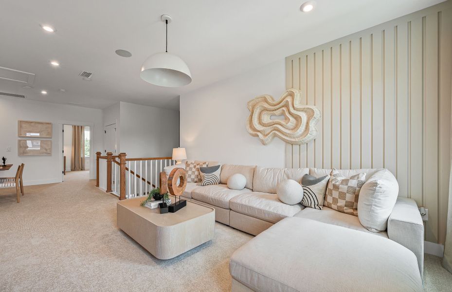 Representative furnished interior of a home built from the Fieldcrest by Pulte Homes in Reunion, Flowery Branch (Image 15).