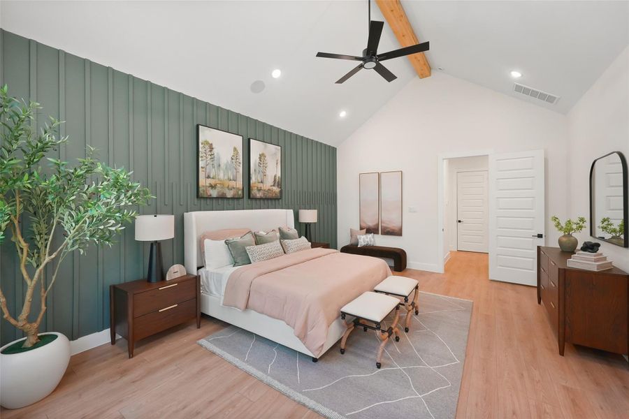 Furnished interior view inside a new home in Pine Rock South, Conroe (Image 20). Furnished interior view inside a new home in Pine Rock South, Conroe (Image 20).