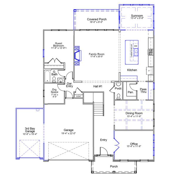 2D floor plan layout of this home in Bens Crossing, Woodruff, SC (Image 3). 2D floor plan layout of this home in Bens Crossing, Woodruff, SC (Image 3).