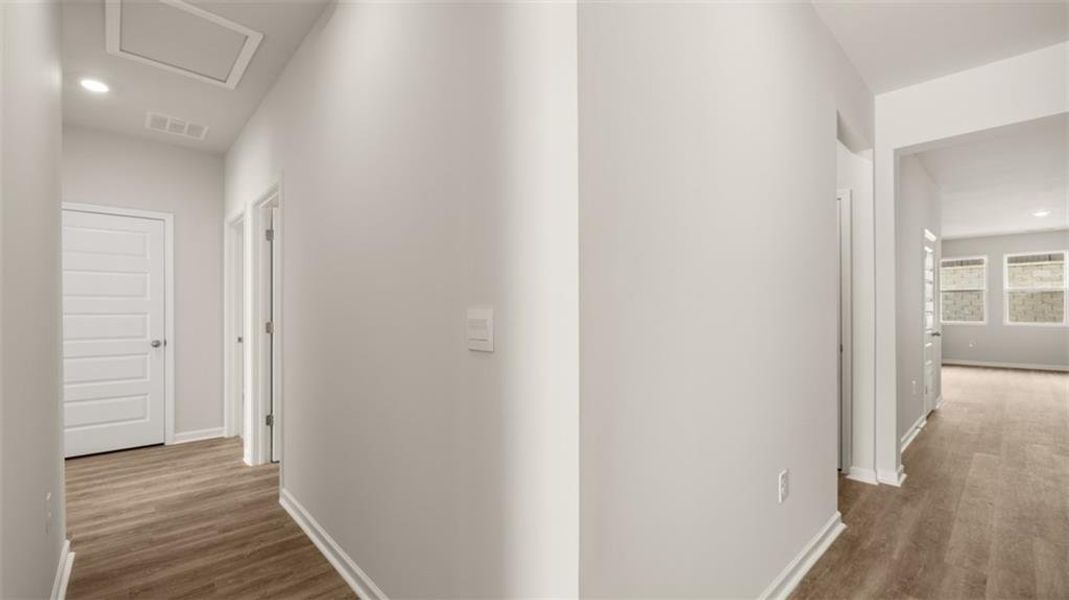 Spacious, unfurnished interior of a new home in Brooks Station, Dacula (Image 22).