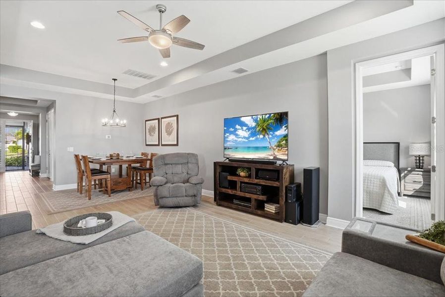 Furnished interior view inside a new home in Cypress Glen at River Wilderness, Parrish (Image 16).