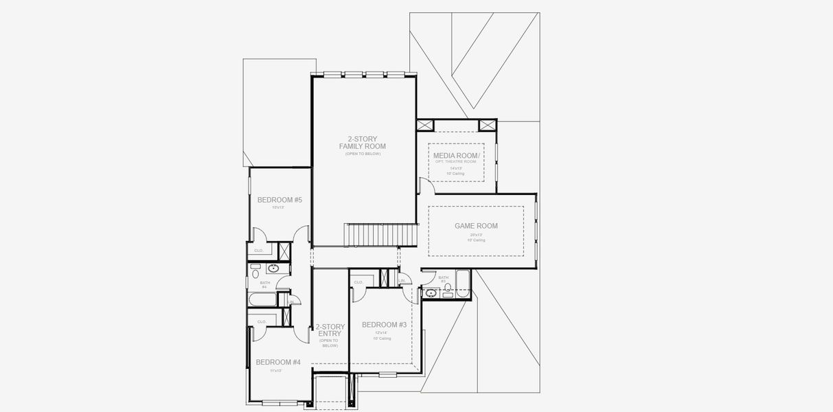 2D floor plan layout for the 3546W by Perry Homes in Windborne 100', Converse, TX (Image 3). 2D floor plan layout for the 3546W by Perry Homes in Windborne 100', Converse, TX (Image 3).