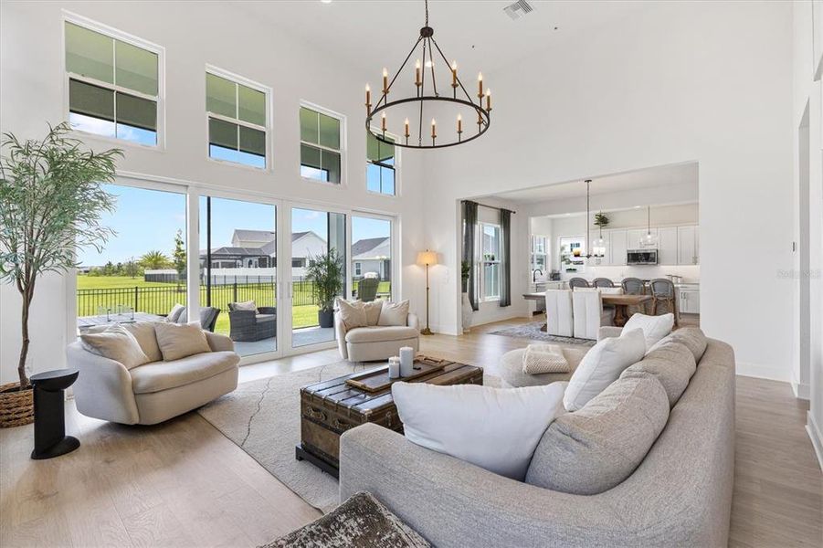 Furnished interior view inside a new home in , Okahumpka (Image 8).