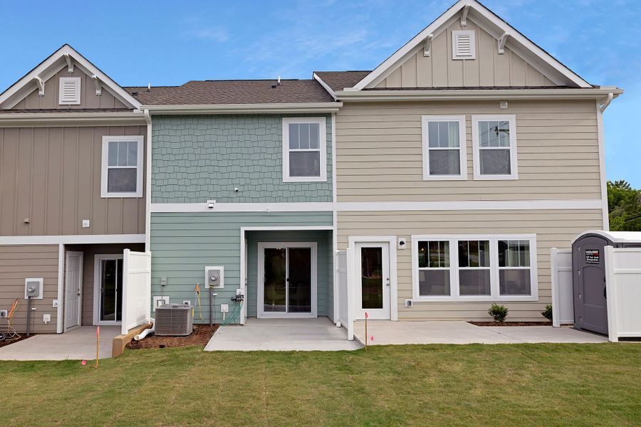 Representative exterior photo of a completed home built from the Miles II TH by True Homes in Ardmore Townhomes, Winston-Salem, NC (Image 18).