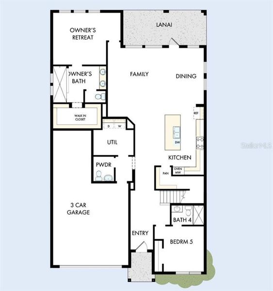 2D floor plan layout of this home in Waterset Classic Series, Apollo Beach, FL (Image 5). 2D floor plan layout of this home in Waterset Classic Series, Apollo Beach, FL (Image 5).