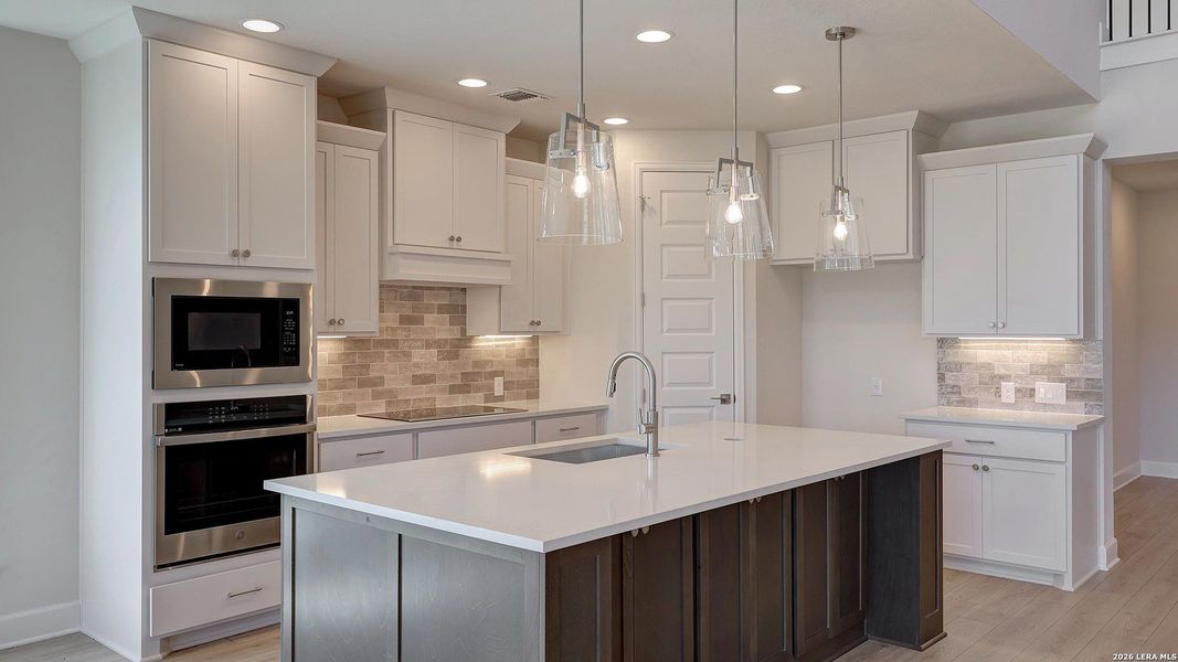 Furnished interior view inside a new home in Alsatian Oaks, Castroville (Image 10).