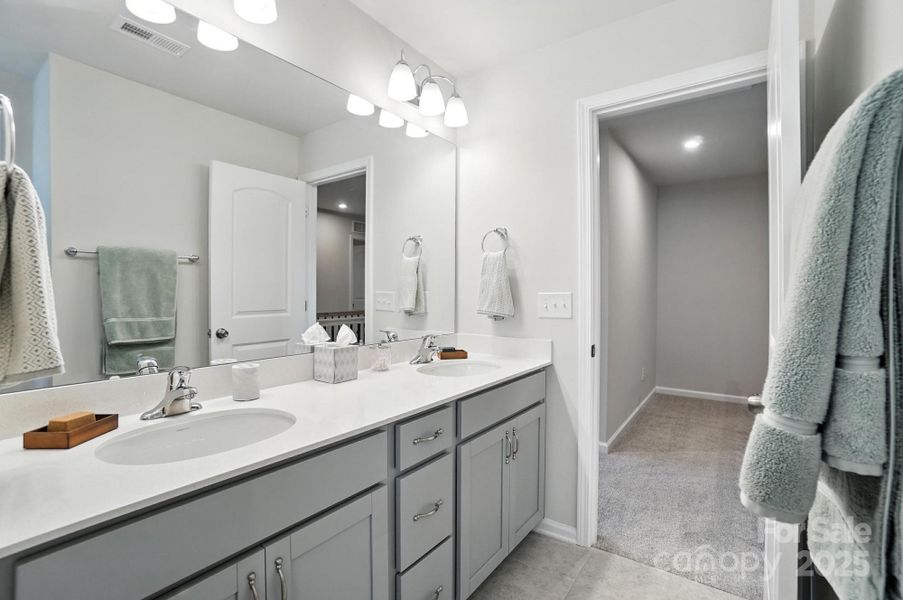 Furnished interior view inside a new home in Porter's Row, Charlotte (Image 21). Furnished interior view inside a new home in Porter's Row, Charlotte (Image 21).