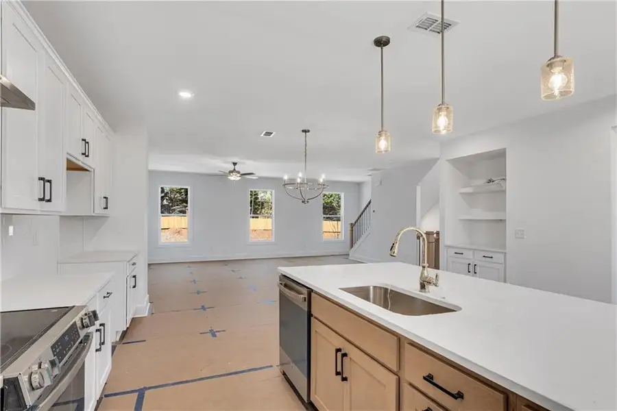 Furnished interior view inside a new home in , Suwanee (Image 7).
