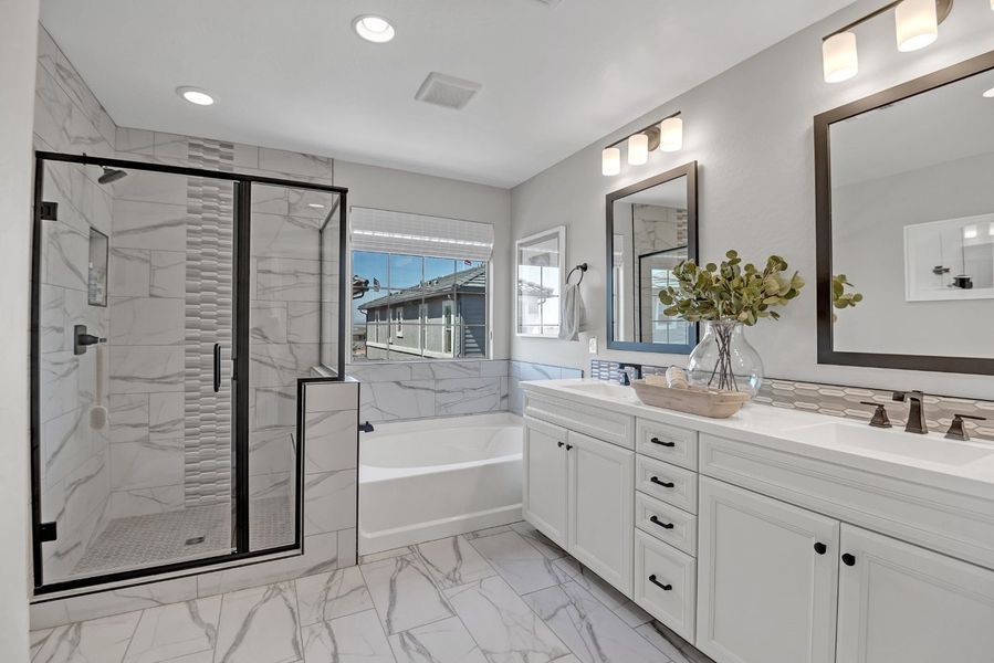 Furnished interior view inside a new home in Ironwood Villages at North Creek, Queen Creek (Image 39).