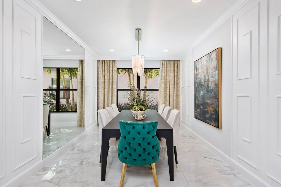 Representative furnished interior of a home built from the Tribeca by GL Homes in Valencia Parc at Riverland, Port St. Lucie (Image 14).