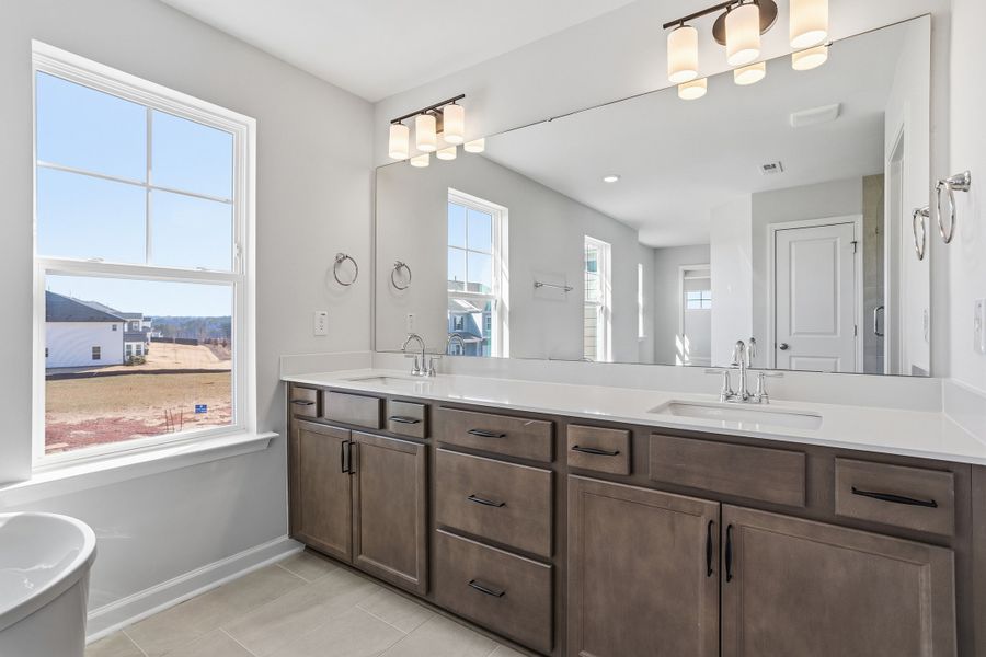 Furnished interior view inside a new home in Sweetbrier, Durham (Image 14).