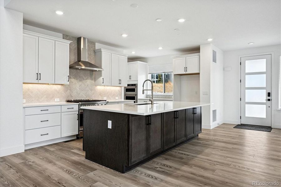 Abundant upgraded cabinetry; Duro brand 6-burner gas stove Abundant upgraded cabinetry; Duro brand 6-burner gas stove