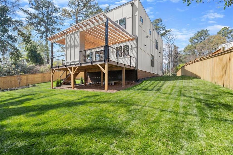 Exterior details and patio area of a home in , Atlanta (Image 29).