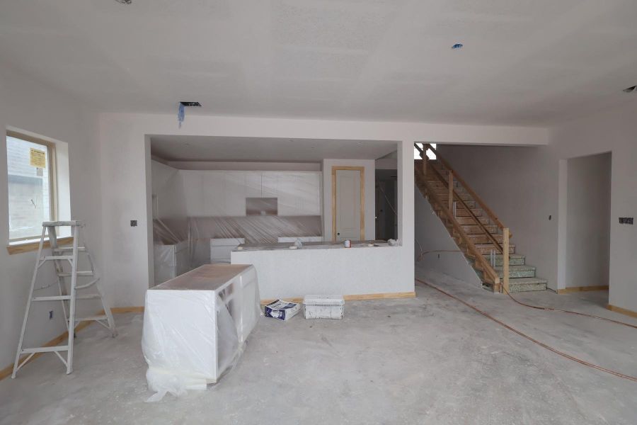 In-progress construction of a new home in Escondido 50' Homesites, Magnolia, TX (Image 5).