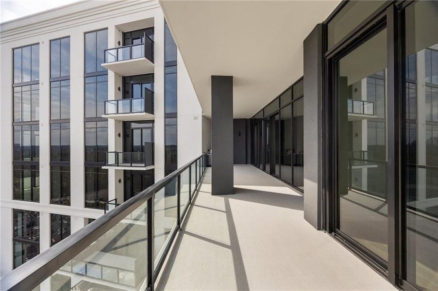 Exterior details and patio area of a home in The Dillon Buckhead, Atlanta (Image 4).