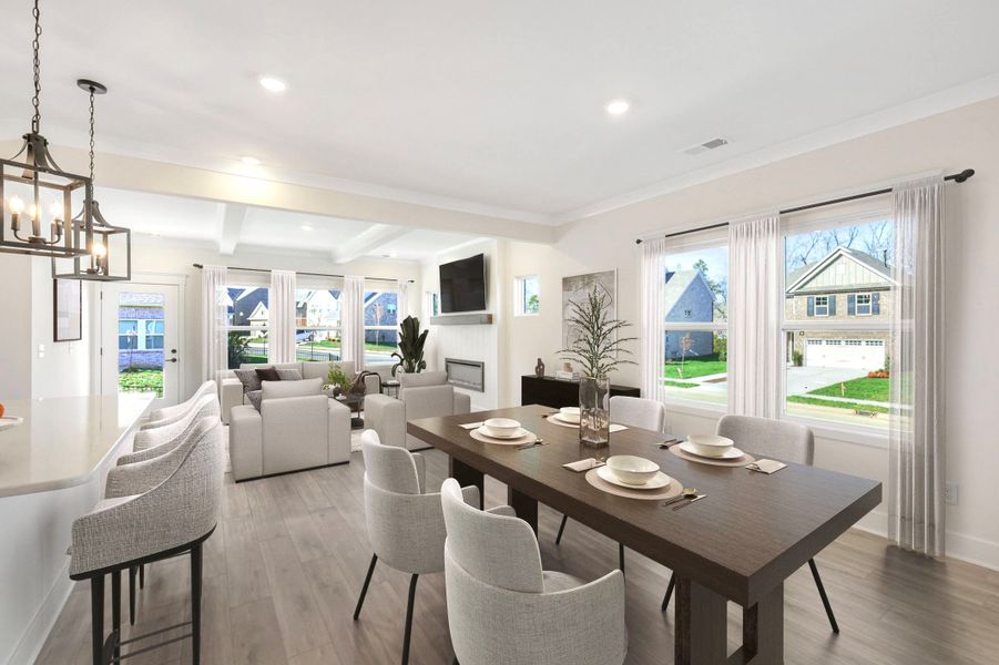 Virtually staged photo of actual home*