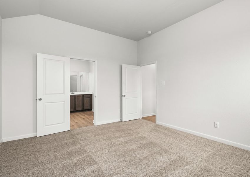 The master suite includes a large bedroom, ensuite bathroom and walk-in closet. The master suite includes a large bedroom, ensuite bathroom and walk-in closet.