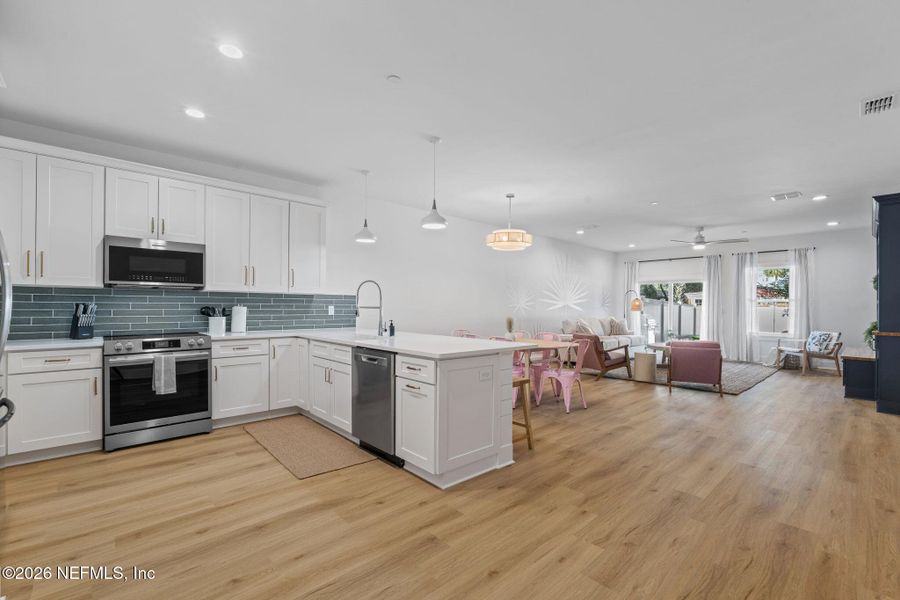 Furnished interior view inside a new home in , Jacksonville Beach (Image 11). Furnished interior view inside a new home in , Jacksonville Beach (Image 11).