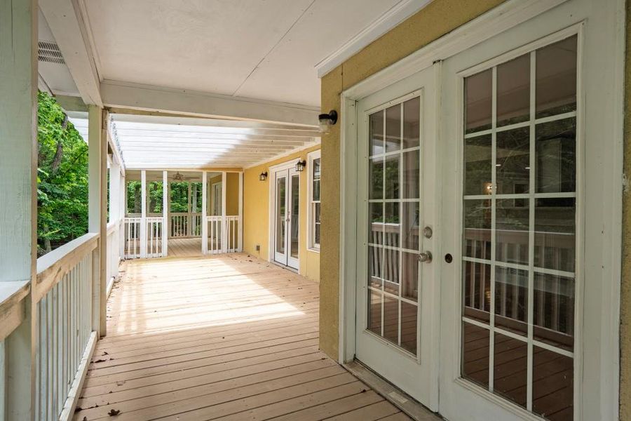 Exterior details and patio area of a home in , Lula (Image 18).
