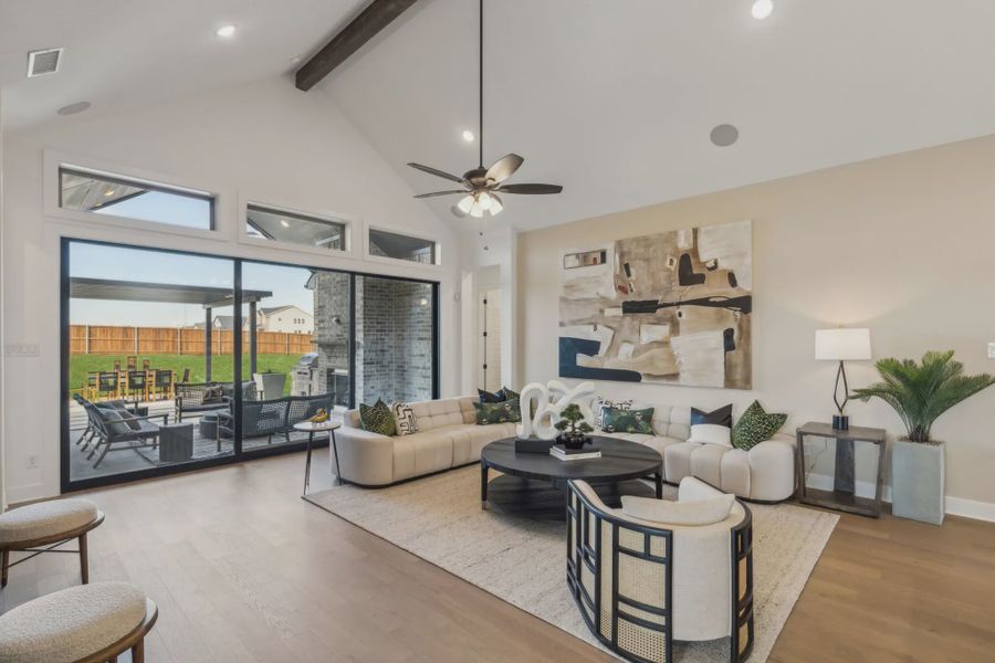 Representative furnished interior of a home built from the Winchester by Chesmar Homes in Lakeview Heights, Azle (Image 6).