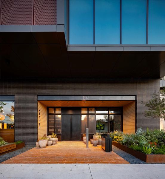 Vesper's grand entrance welcomes you home.