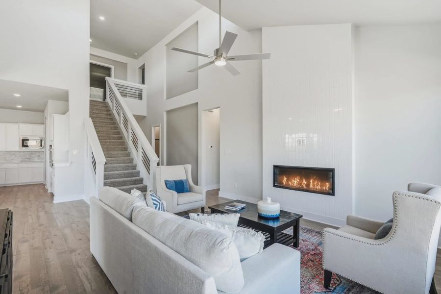 Representative furnished interior of a home built from the Shelby by Chesmar Homes in Alsatian Oaks, Castroville (Image 6).