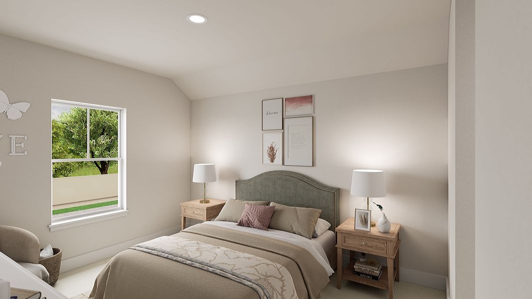 Furnished interior view inside a new home in Union Park, Little Elm (Image 12).