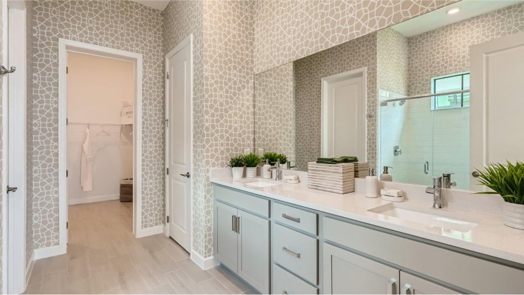 Furnished interior view inside a new home in Tesoro Club, Port St. Lucie (Image 16).