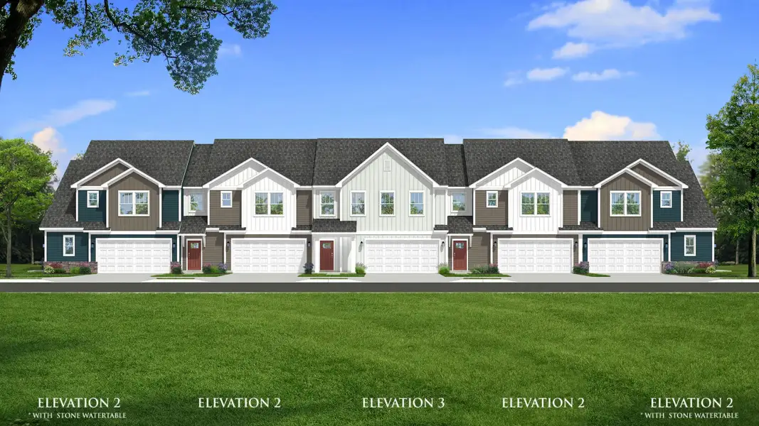 Front exterior of a new home in Robert's Farm, Greenville, SC, highlighting curb appeal (Image 22).