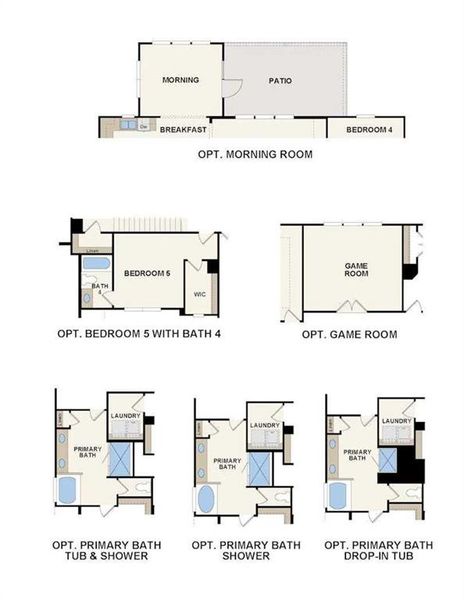 2D floor plan layout of this home in Oakhurst Manor, McDonough, GA (Image 2).