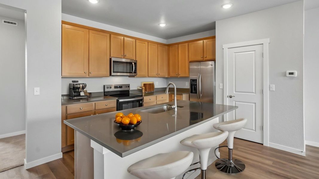Furnished interior view inside a new home in Windler Townhomes, Aurora (Image 12).