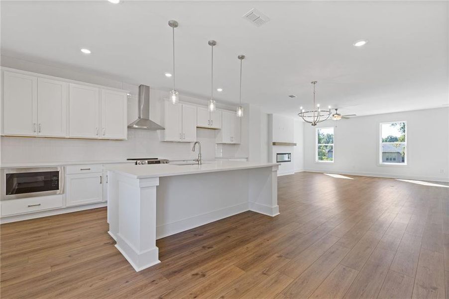 Furnished interior view inside a new home in , Suwanee (Image 10).