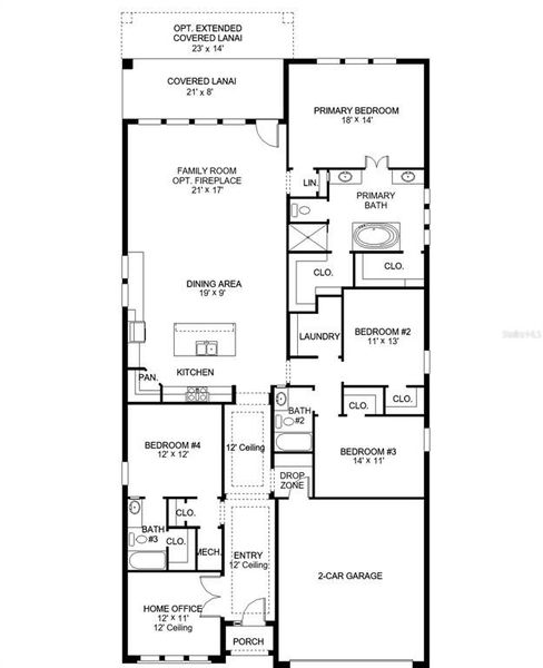 2D floor plan layout of this home in Mandarin Grove, Palmetto, FL (Image 2). 2D floor plan layout of this home in Mandarin Grove, Palmetto, FL (Image 2).