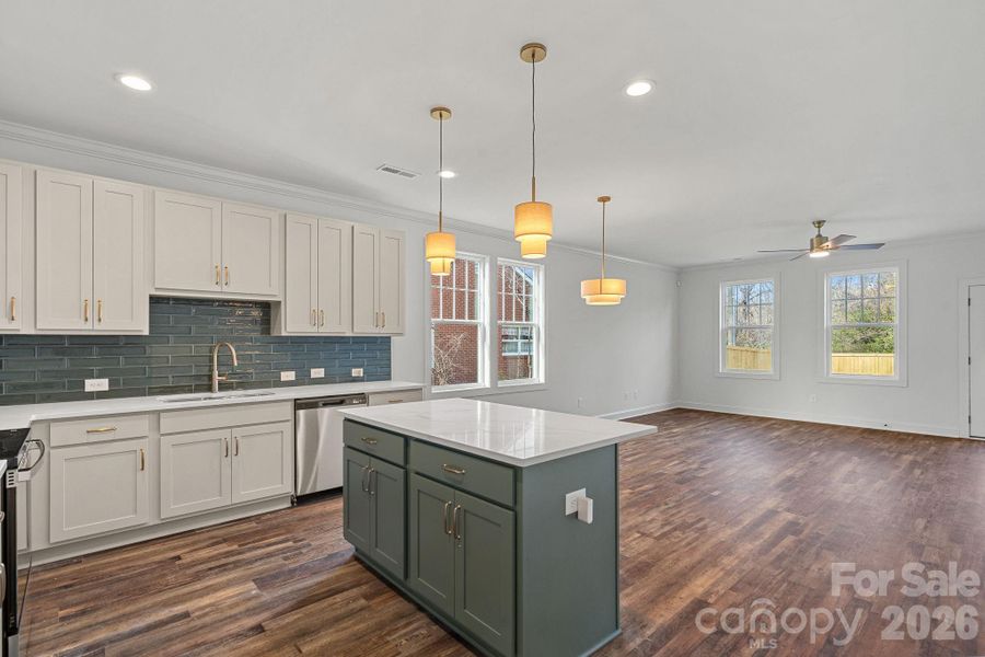 Furnished interior view inside a new home in , Charlotte (Image 7). Furnished interior view inside a new home in , Charlotte (Image 7).