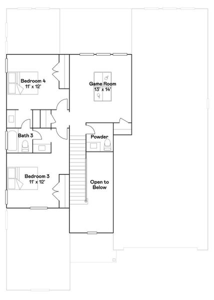 2D floor plan layout of this home in Anniston, Katy, TX (Image 3).