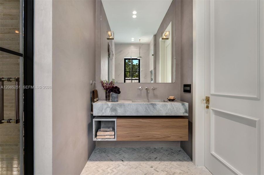 Furnished interior view inside a new home in , Coral Gables (Image 7). Furnished interior view inside a new home in , Coral Gables (Image 7).