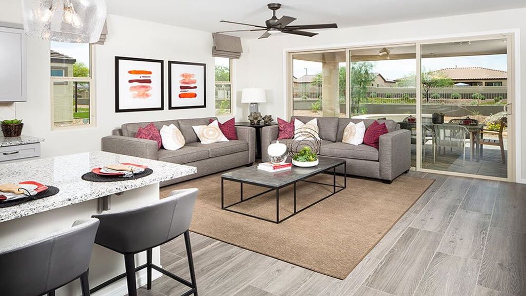 Representative furnished interior of a home built from the Marcato by Taylor Morrison in CantaMia at Estrella 55+, Goodyear (Image 4).