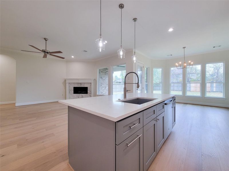 Furnished interior view inside a new home in , Conroe (Image 16).